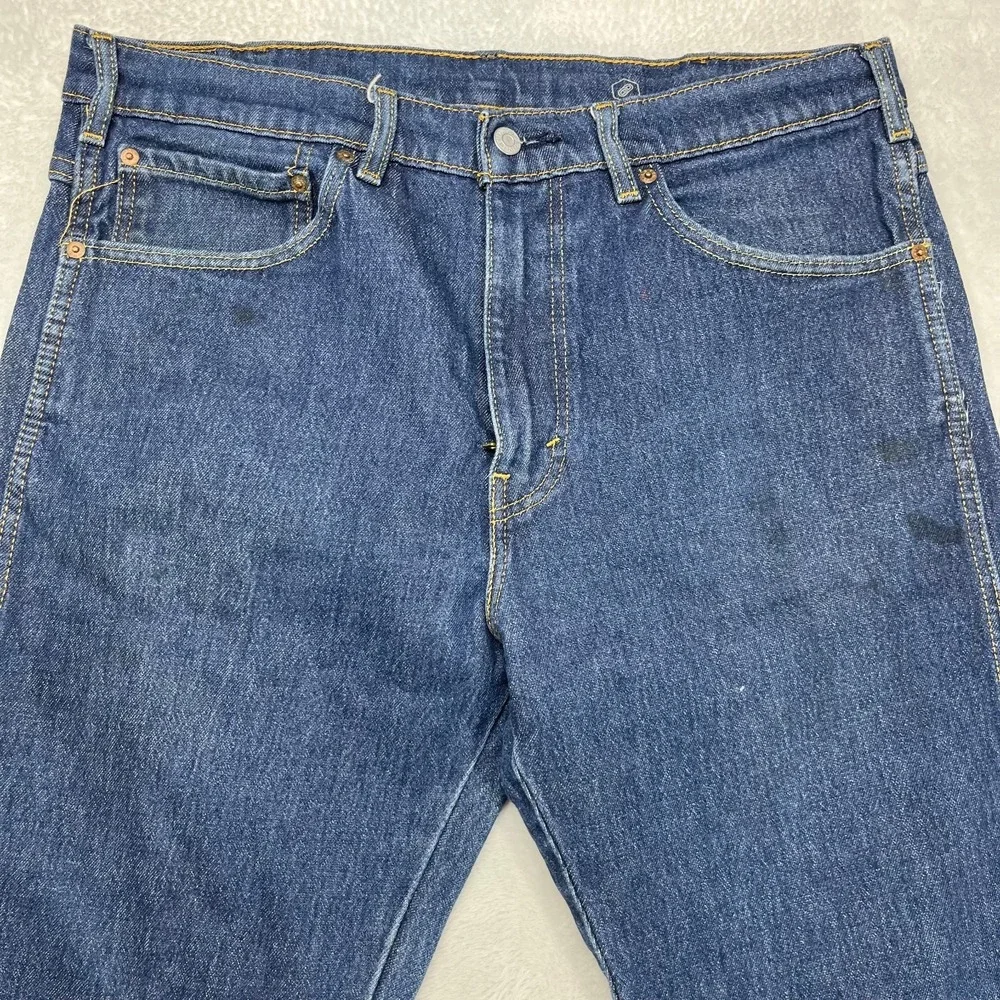 Levi's Western Fit Jeans‎ Men's Blue Denim Straight Leg Classic Zip Fly - 36X33
